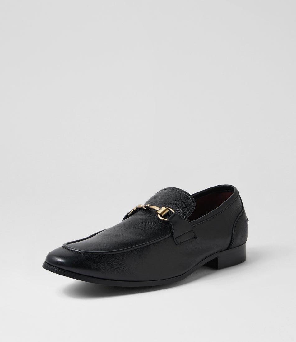 Lexicon Black Leather Loafers
