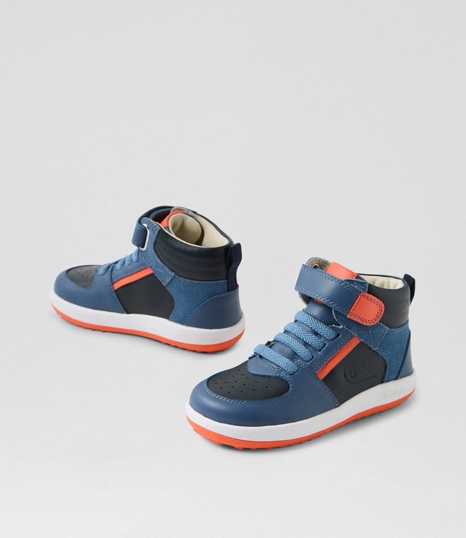 Iw Topspin Toddler Blue Indigo Leather Ankle Boots