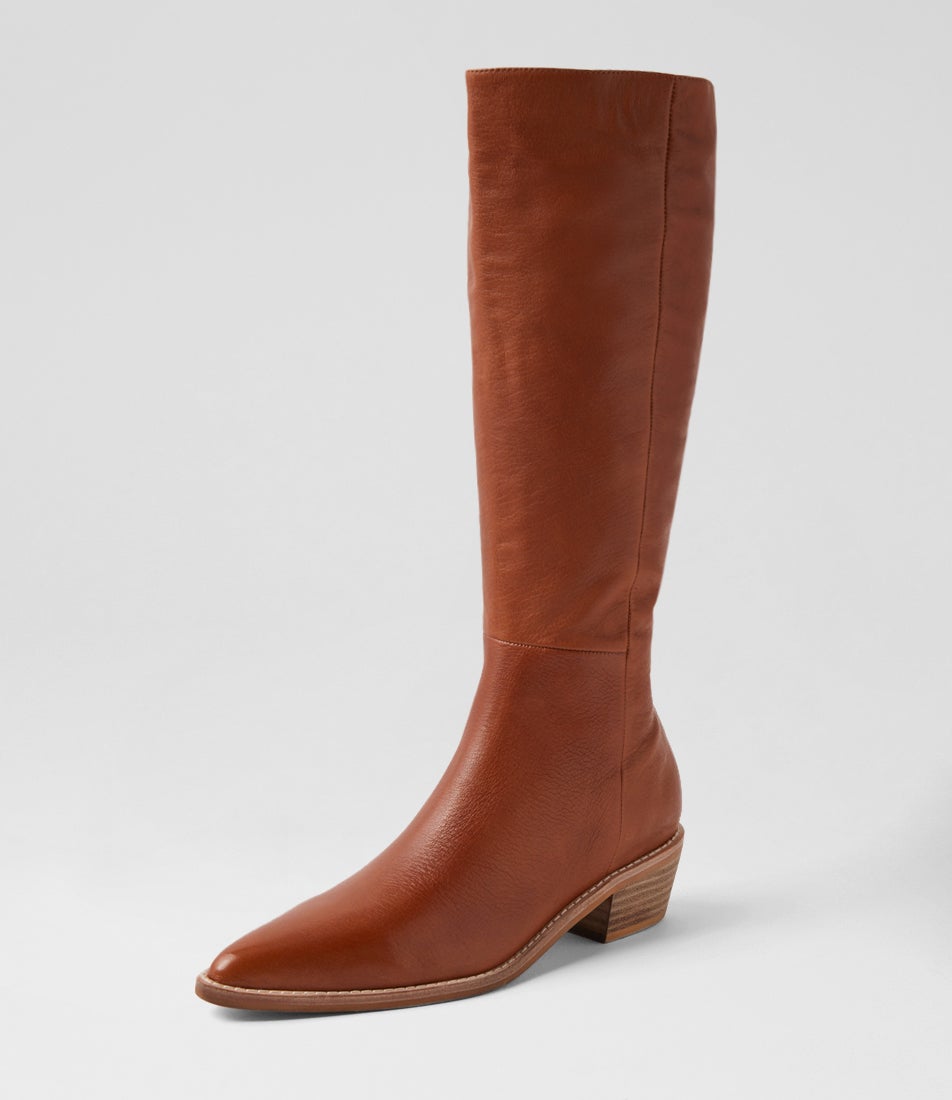 Desta Drambuie Leather Knee High Boots
