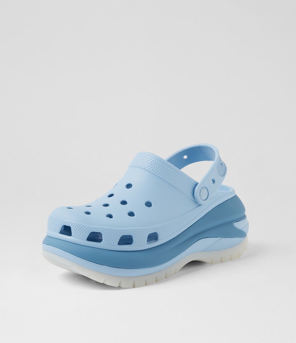 Mega Crush Blue Calcite Croslite Heels