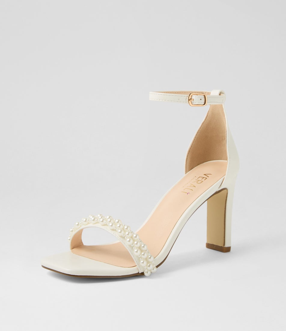 Kaitlyn White Satin Sandals