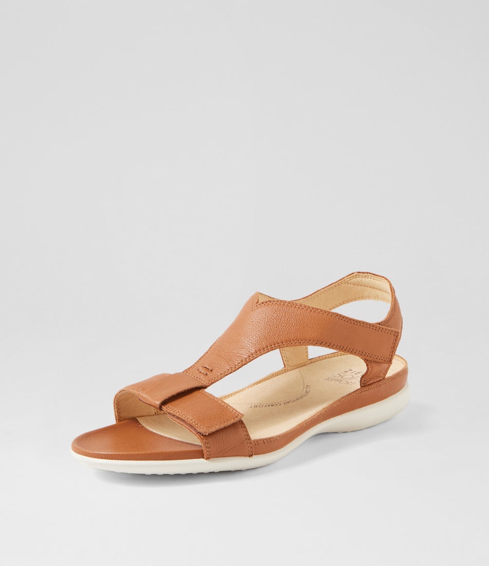 Baosly W Dark Tan Leather Sandals