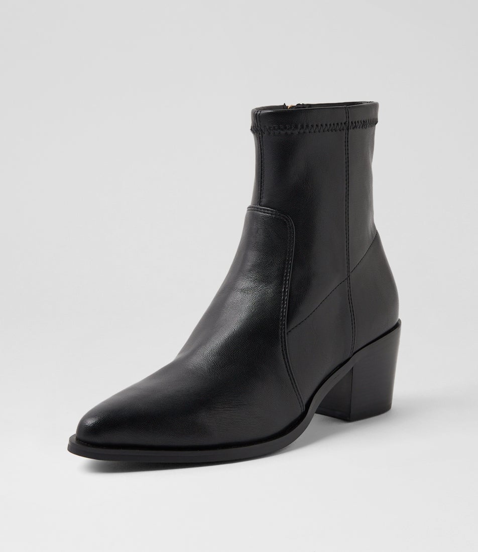 Fearnot Black Stretch Ankle Boots