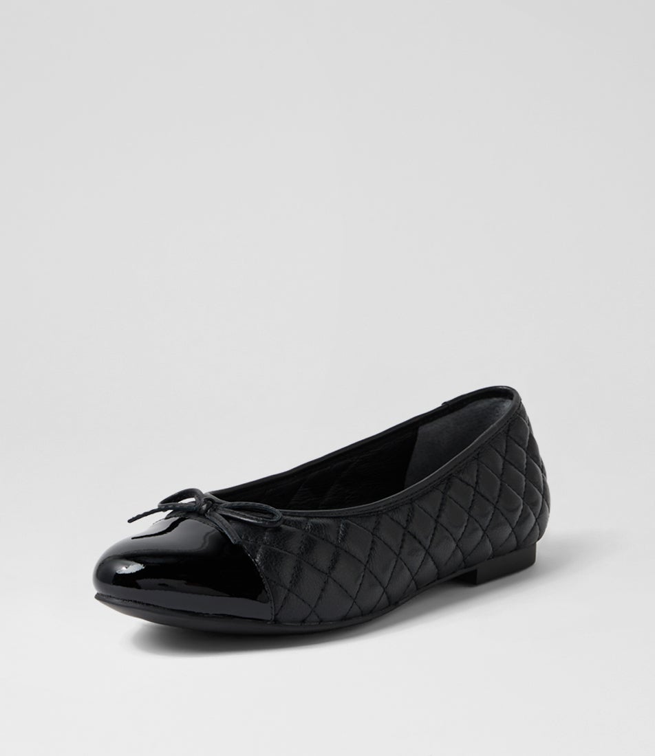 Comradi Xf Black Patent Leather Ballet Flats