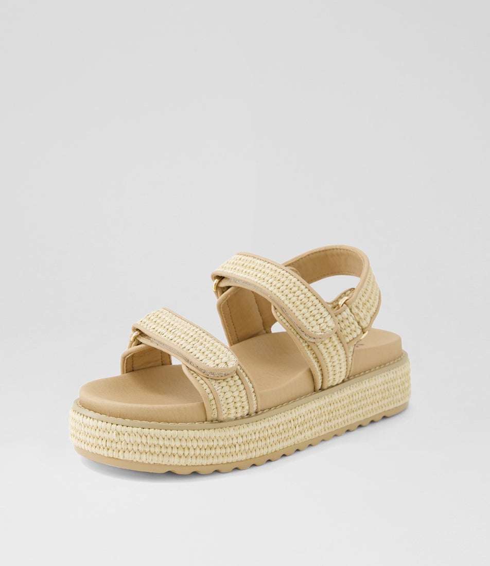 Bridgett Natural Woven Sandals