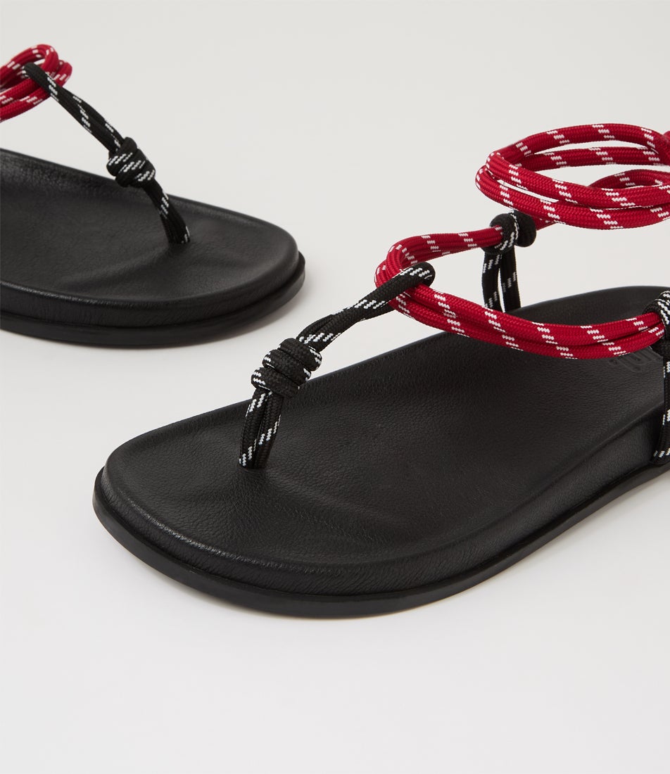 Hampa Black Bordeaux Multi Sandals