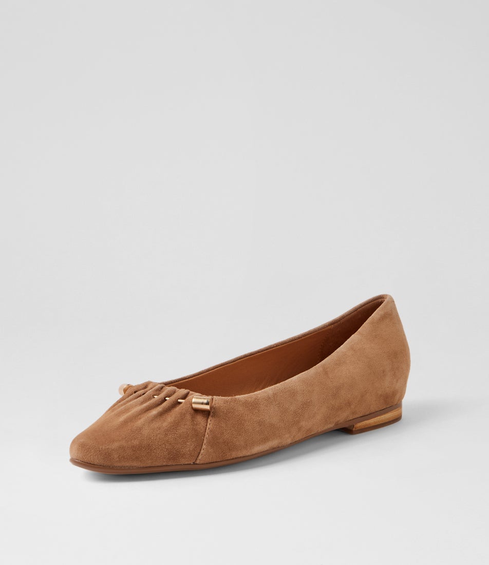 Sabbrina Light Choc Suede Ballet Flats Sabbrina Light Choc Suede Ballet Flats