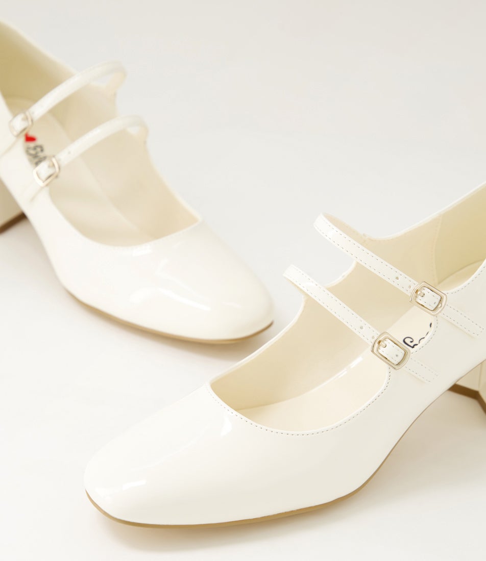 Eiko Almond Patent Pu Mary Jane Heels