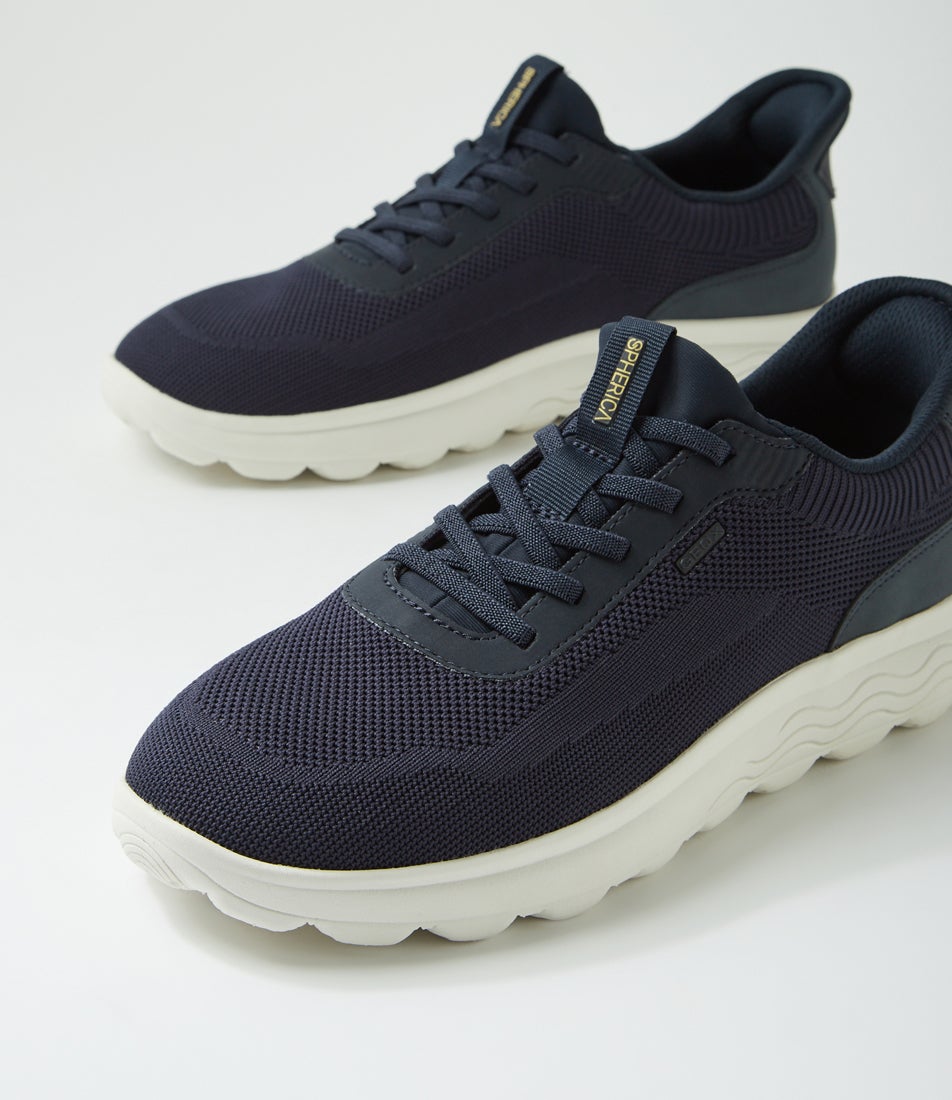 U Spherica Plus A Navy Knit Sneakers