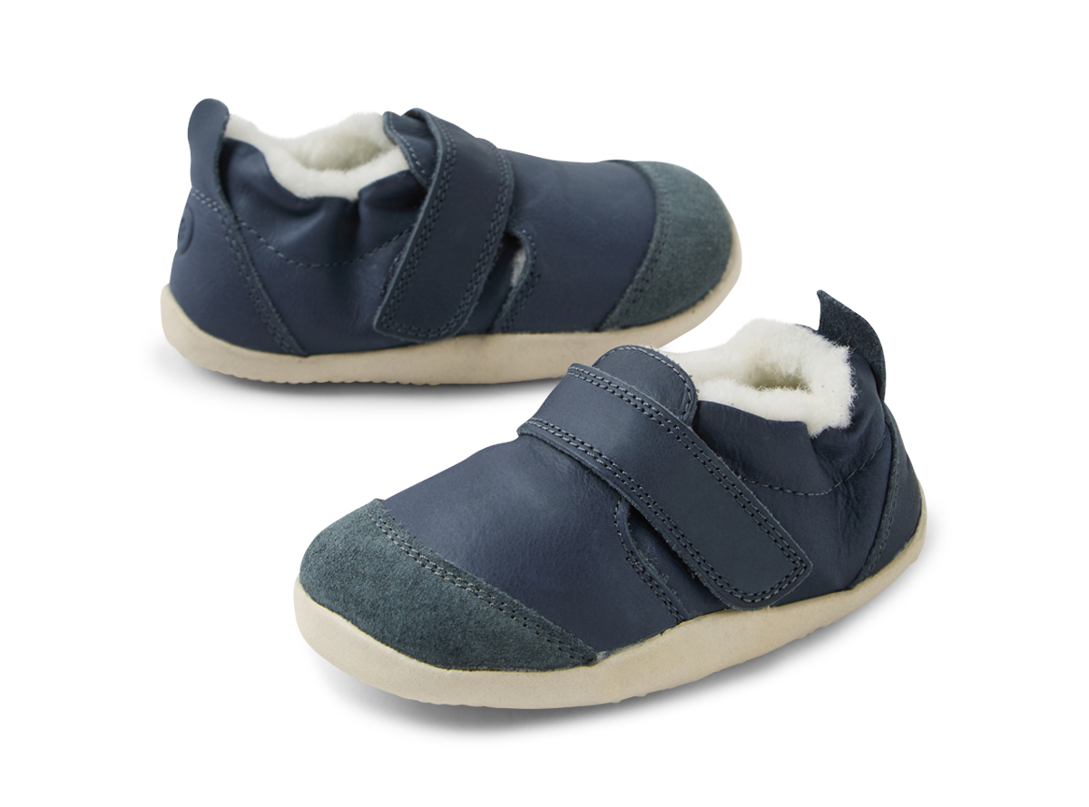 Xp Marvel Arctic Pre Navy Leather Flat Shoes