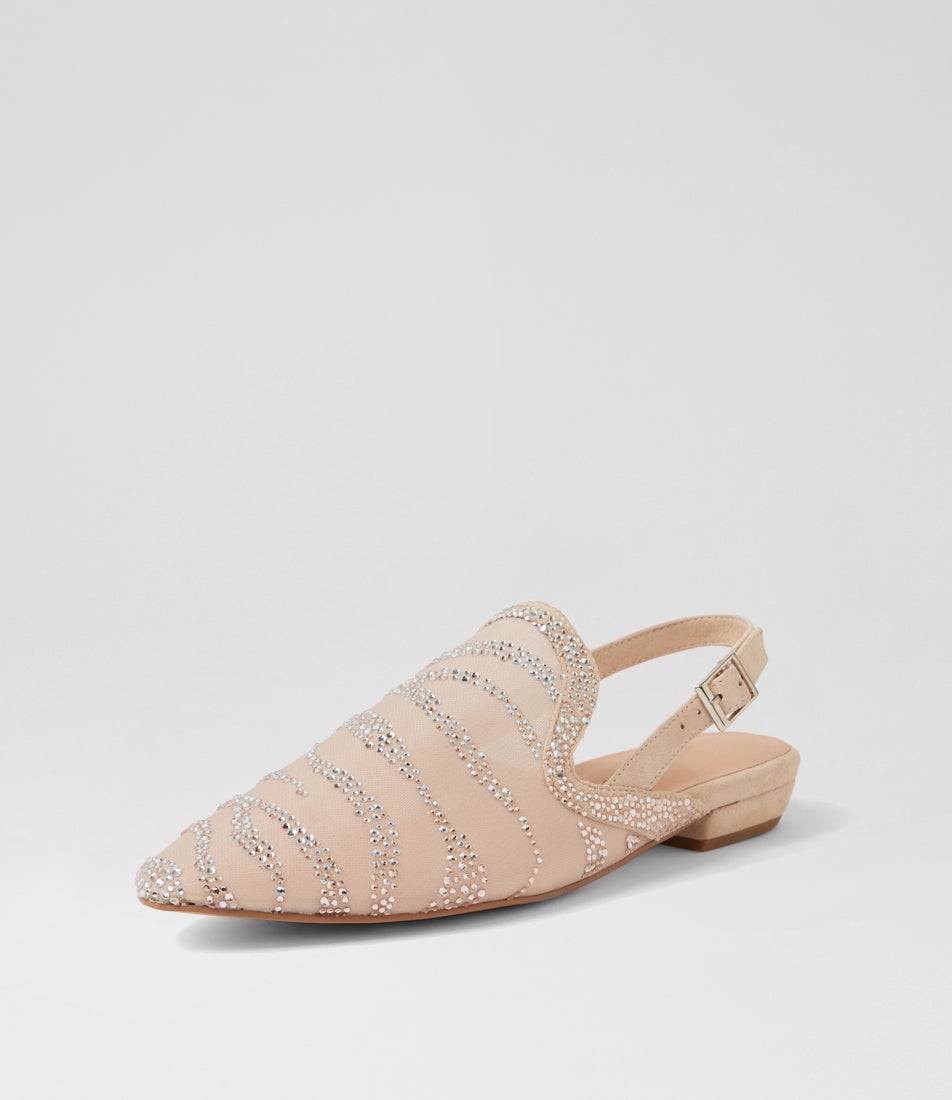 Alexio Nude Mix Flat Shoes