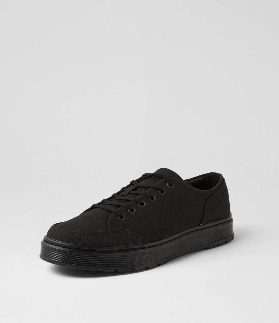 Brookline Canvas 6 Tie Black Canvas Sneakers