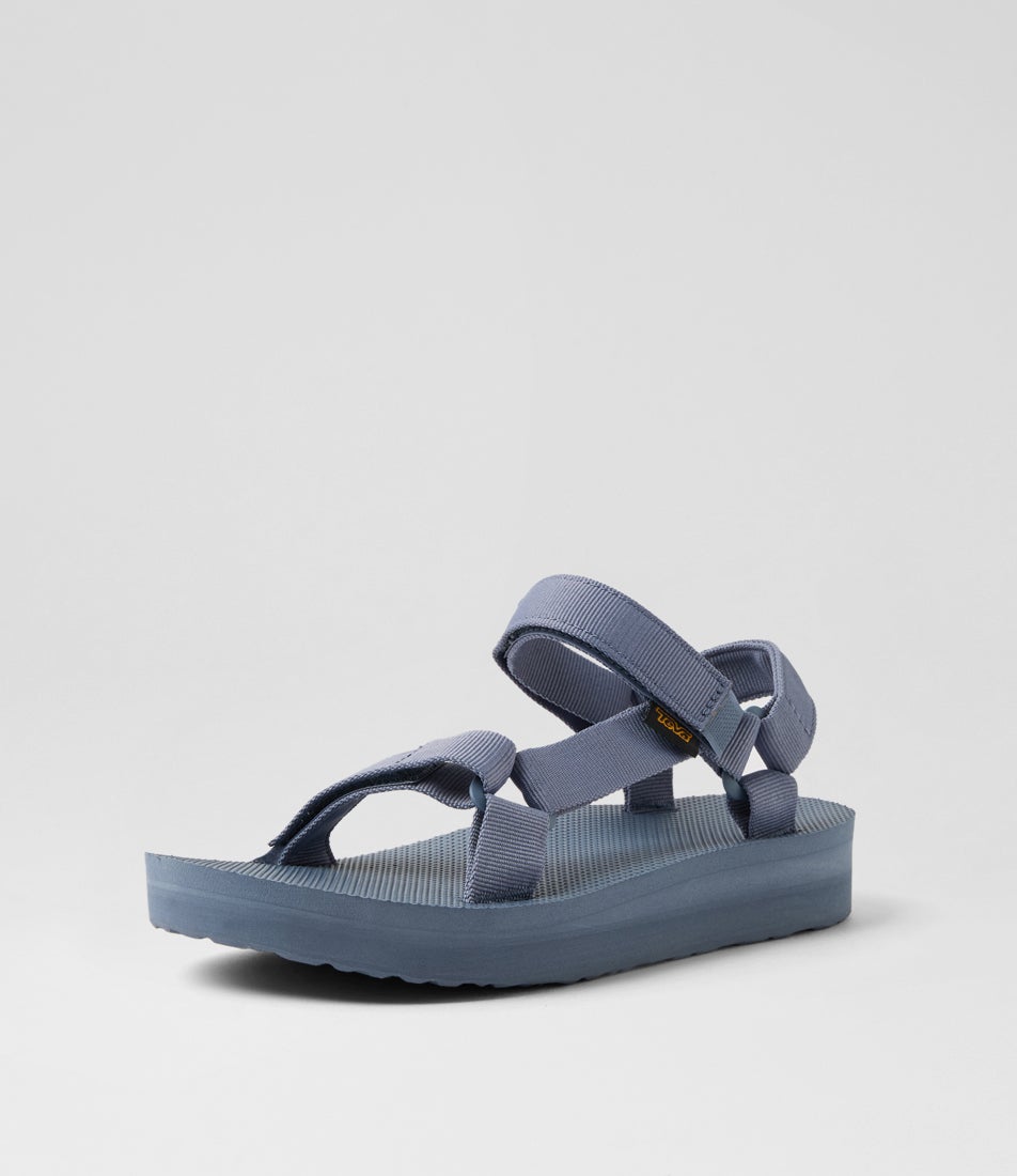 W Midform Universal Folkstone Grey Fabric Sandals