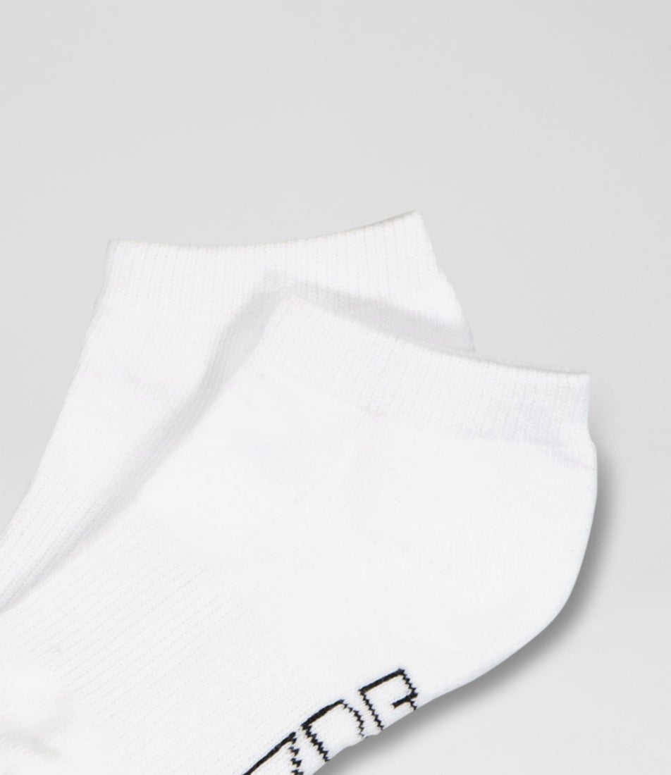 Core 3 Pack Ankle White Cotton Socks