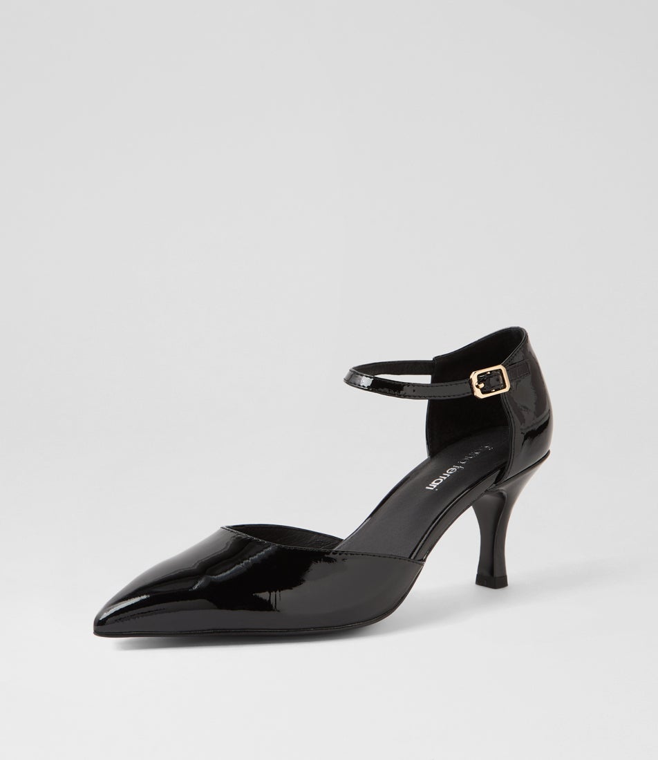 Tizer Black Patent Leather Heels