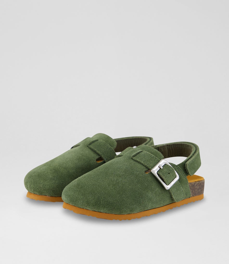 Frankie Toddler Cypress Leather Sandals