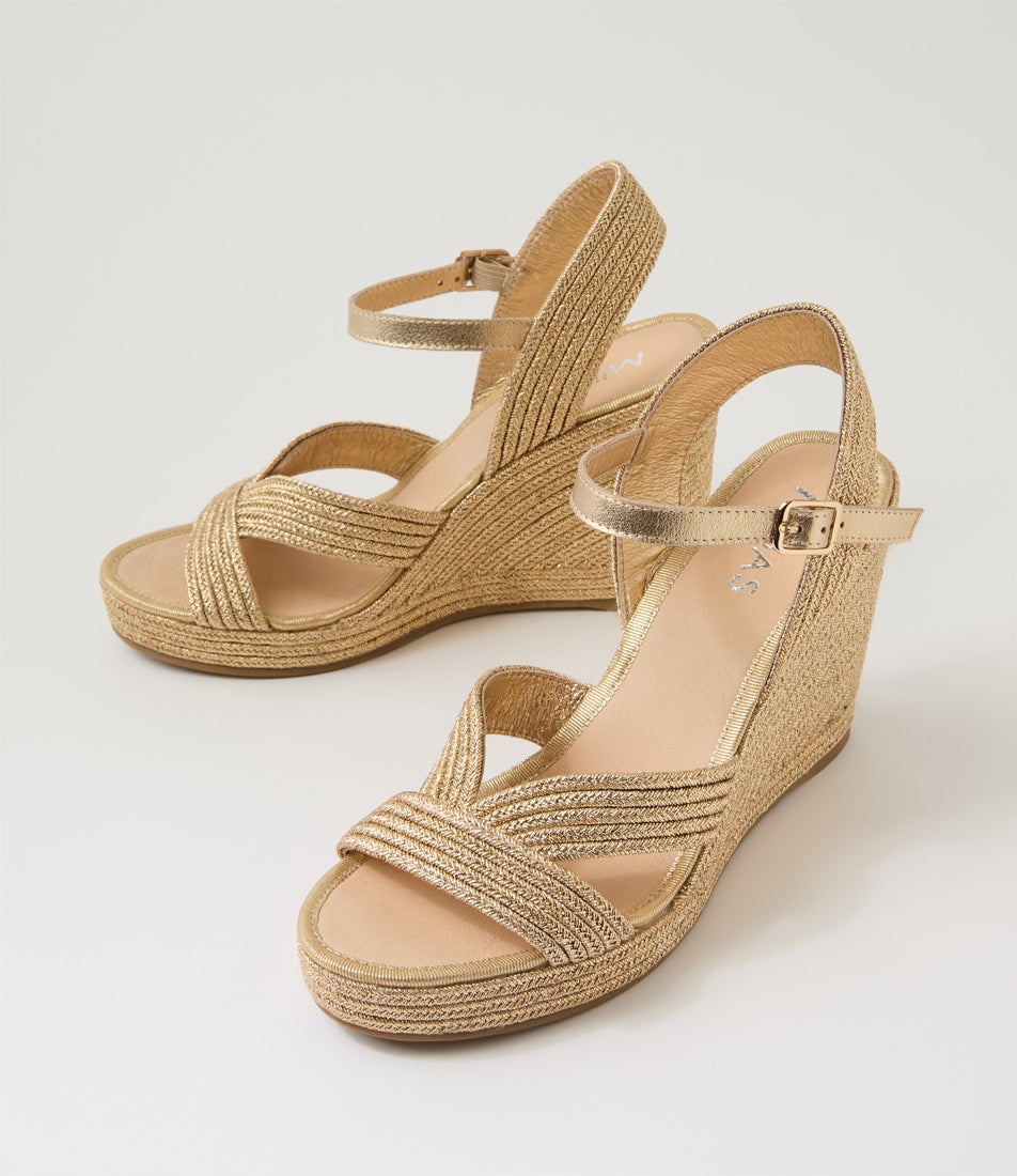 Esha Gold Rope Sandals