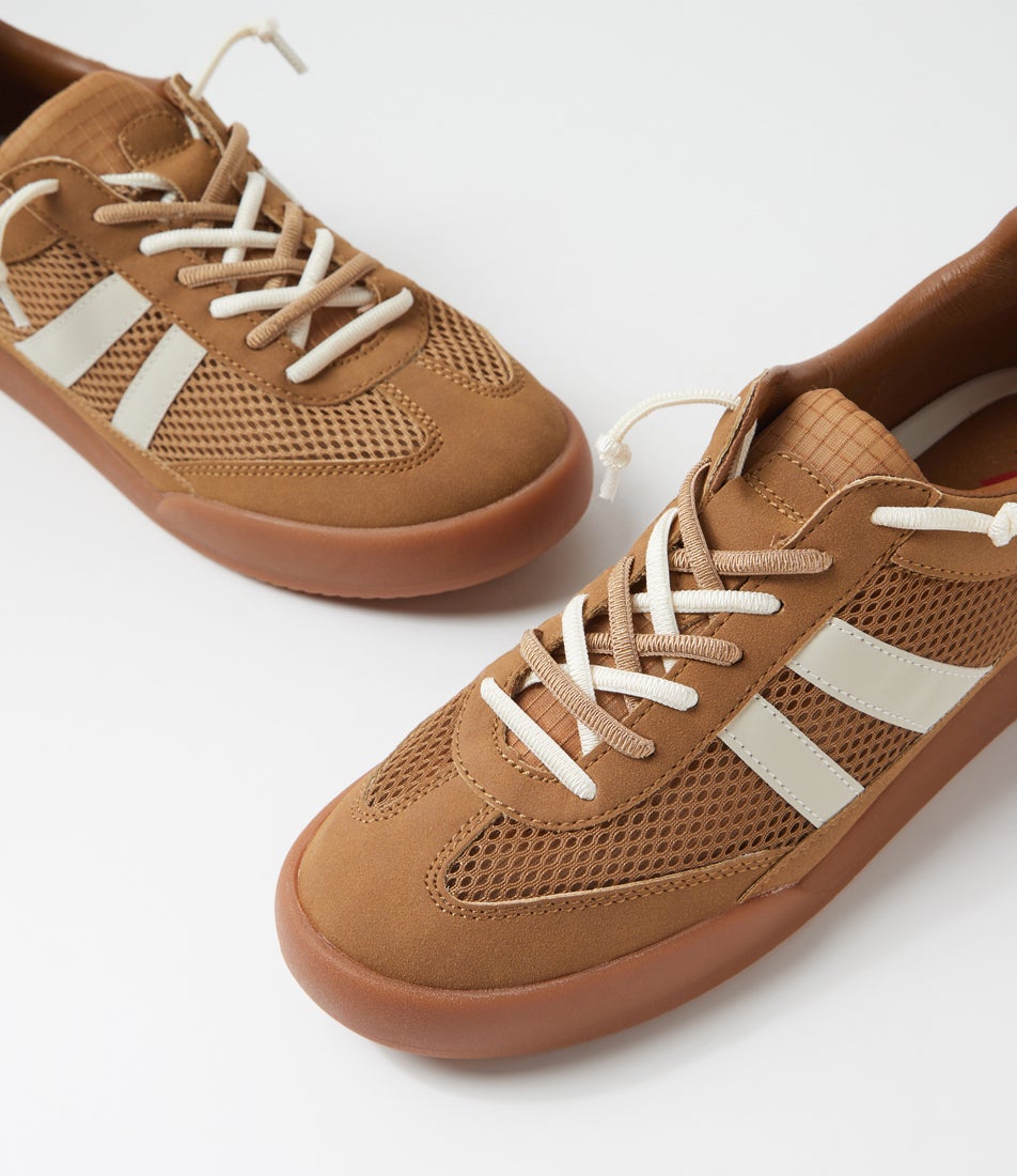 Prognosis Tan Microsuede Sneakers