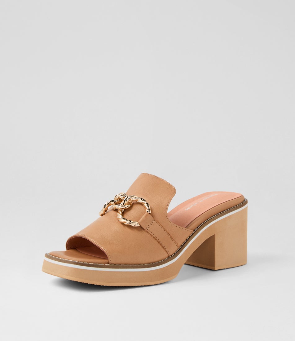 Jamms Tan Leather Sandals