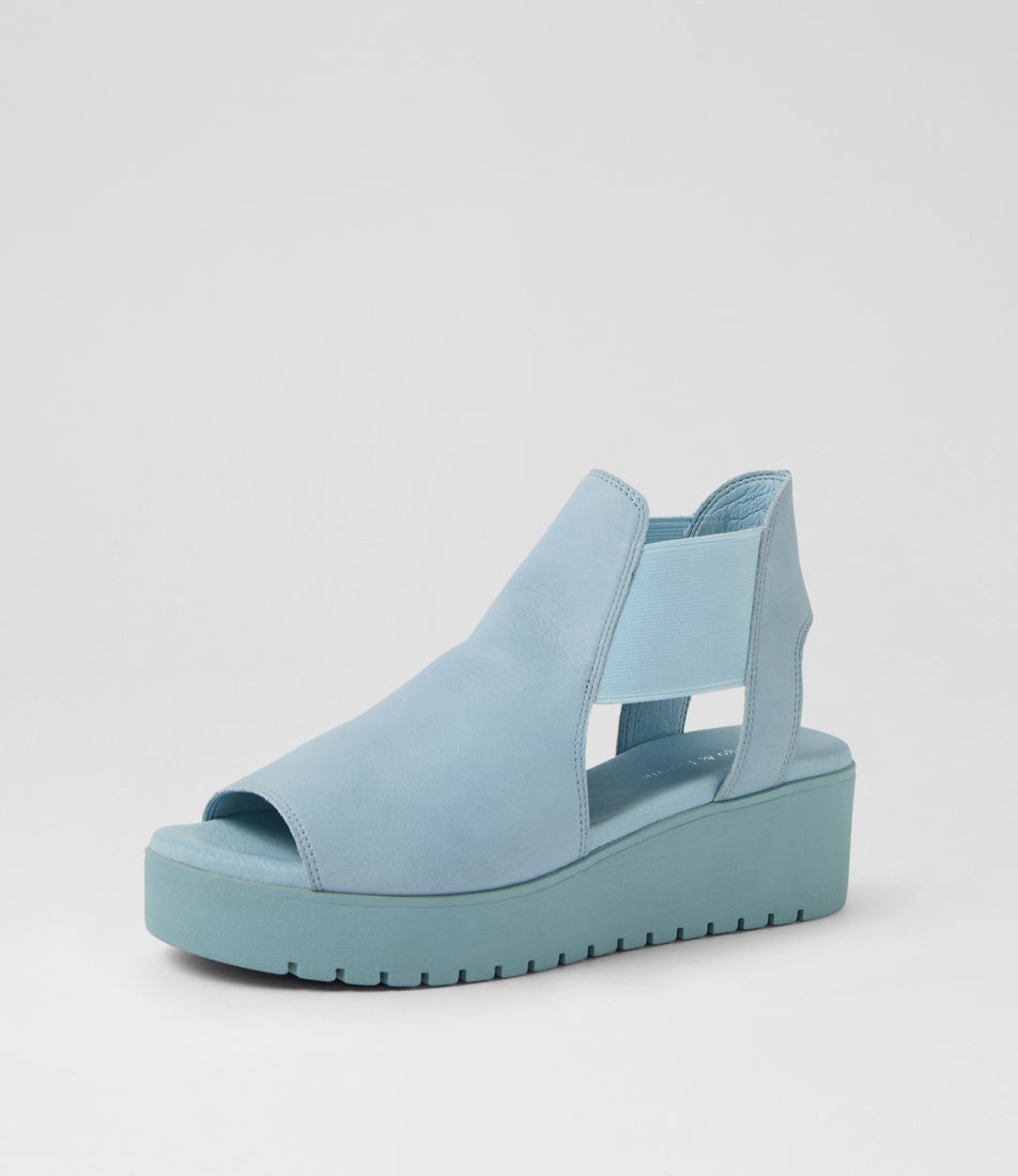 Ozie Denim Leather Sandals