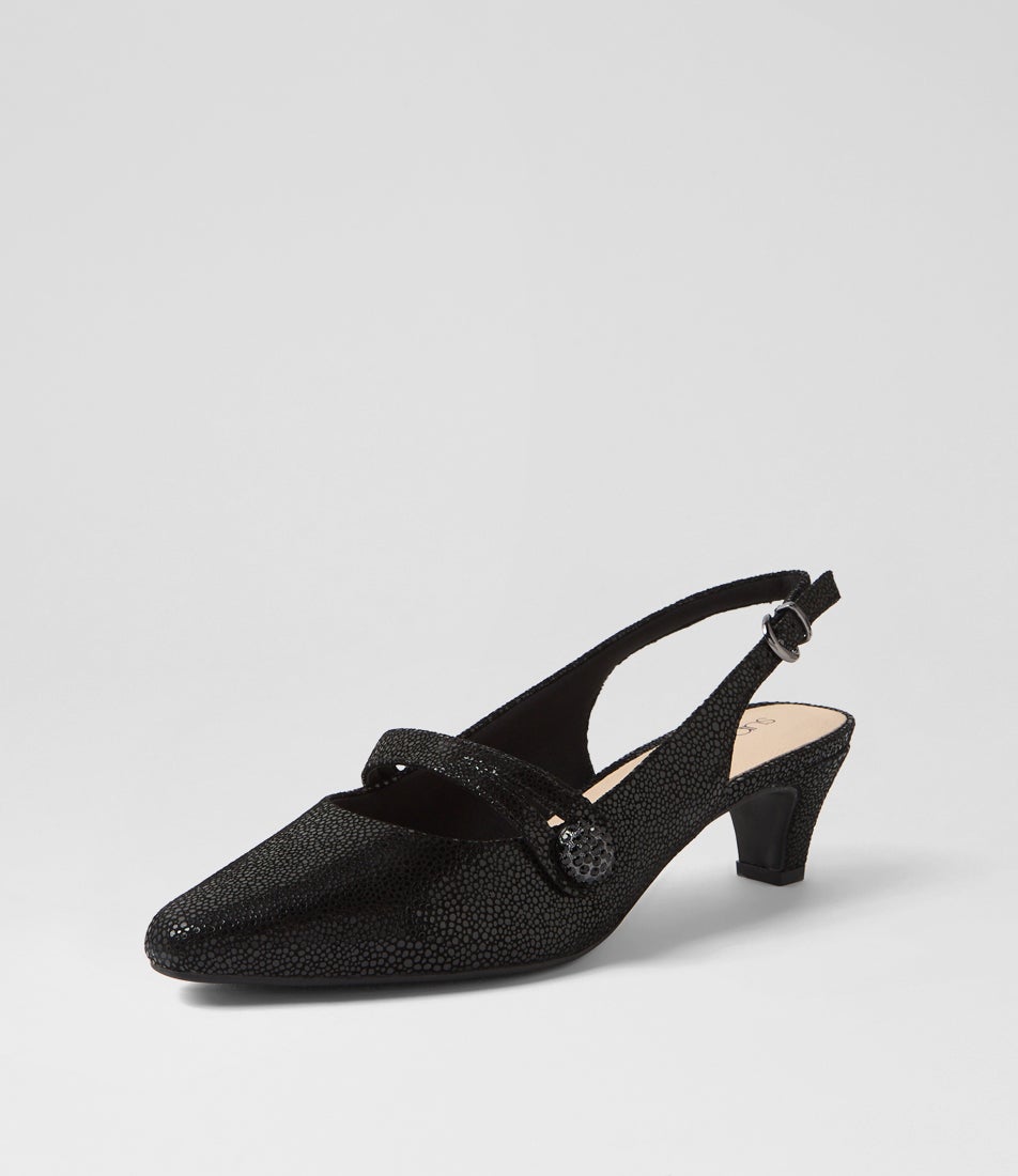 Lisshle2 Black Dot Suede Heels Lisshle2 Black Dot Suede Heels