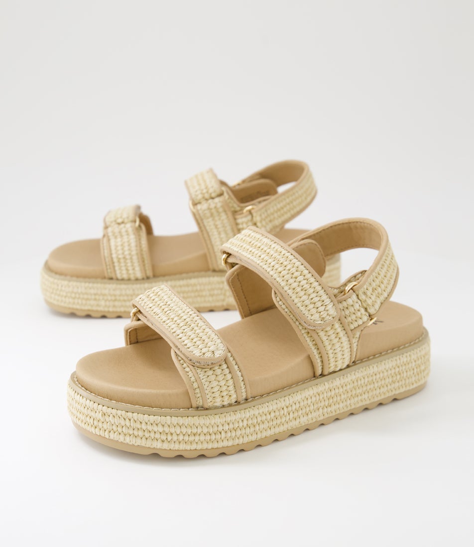 Bridgett Natural Woven Sandals