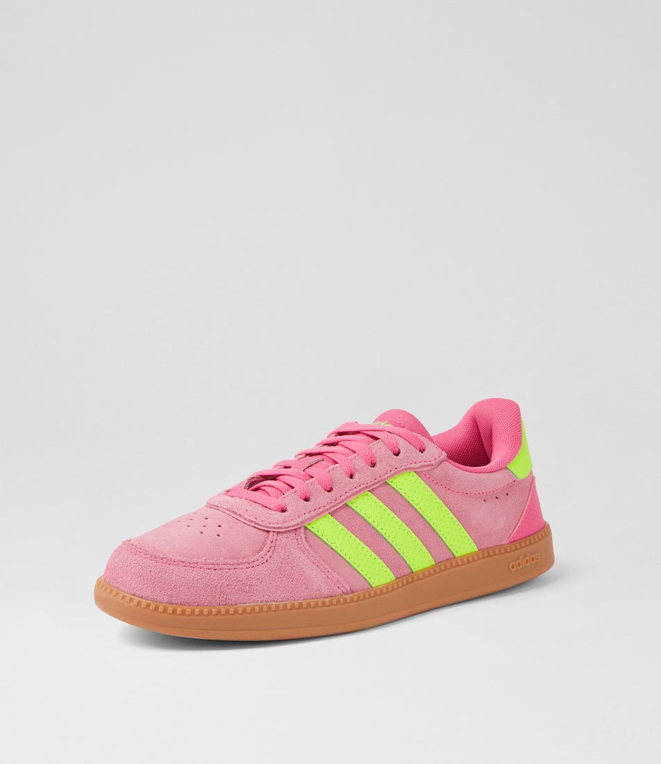 Breaknet Sleek W Pulse Magenta Lucid Lemon Pink Fabric Sneakers