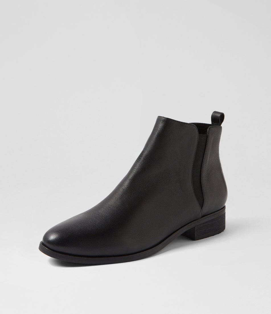 Inflict Black Leather Chelsea Boots