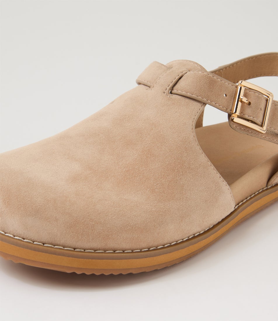 Zany Sandy Suede Flat Shoes