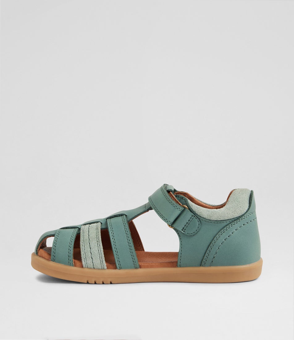 Kp Roam Junior Iceberg Green Leather Flat Shoes