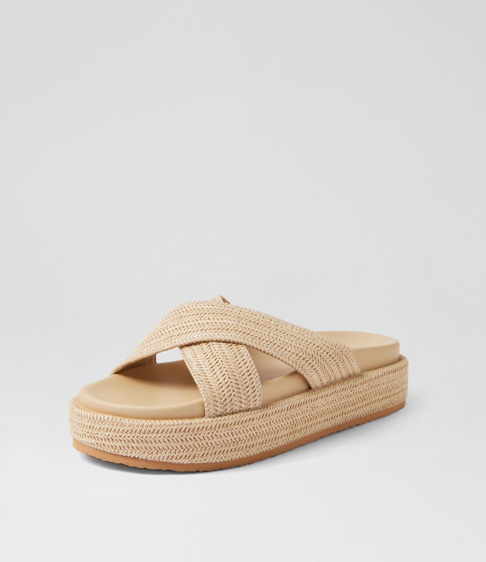 Roman Natural Raffia Sandals