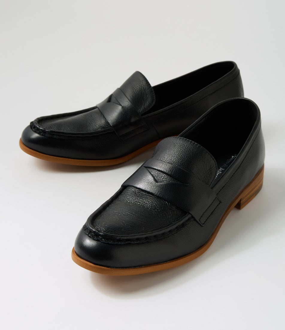 Quilson Black Natural Leather Loafers