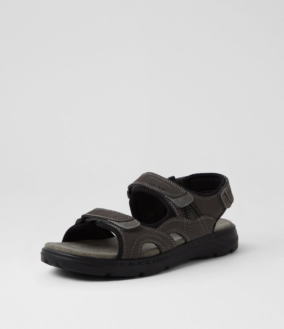 Marlon 06 Asphalt Kombi Leather Sandals