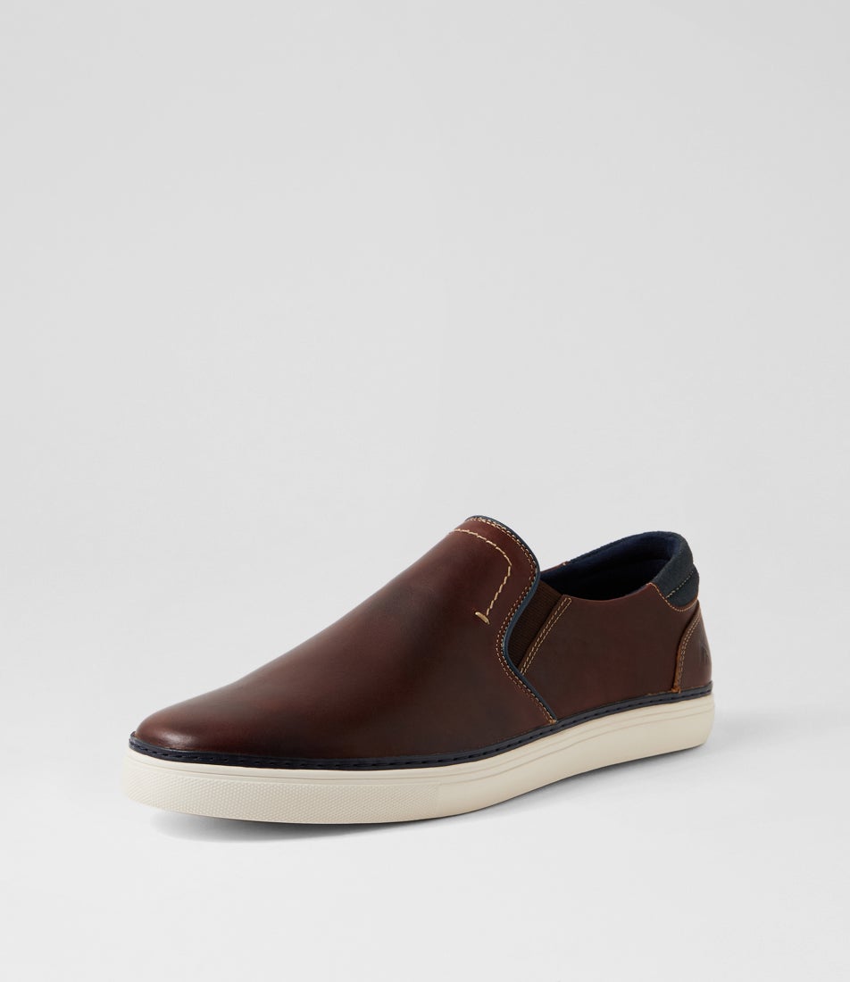Roant Brown Leather Sneakers