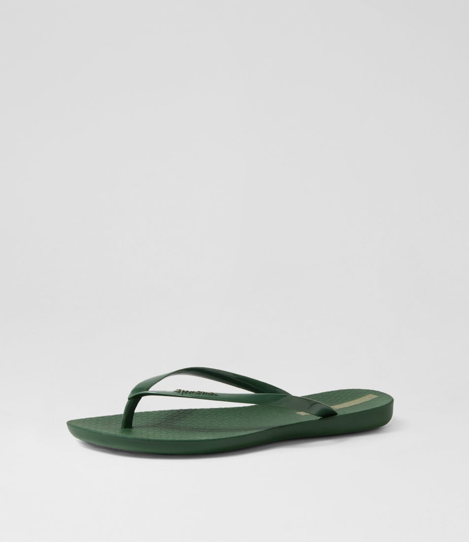 Wave Green Thongs