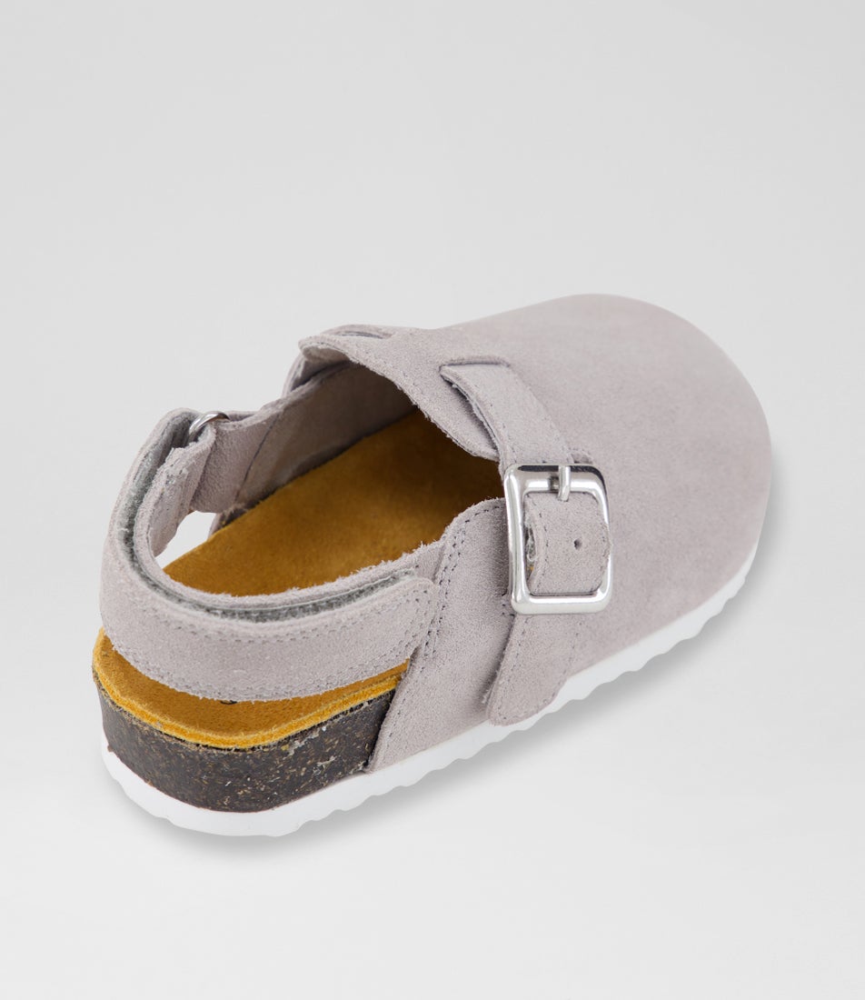 Frankie Toddler Quiet Grey Leather Sandals