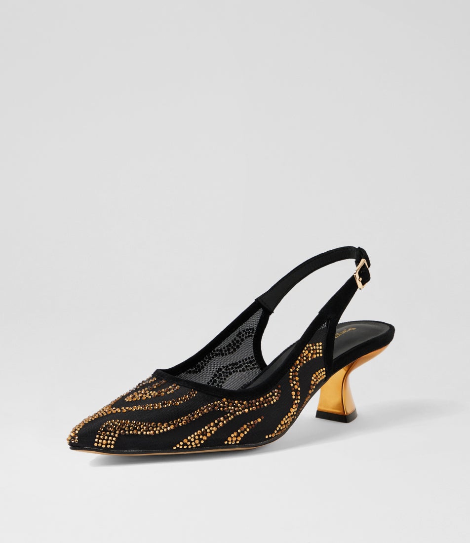 Lenship Black Bronze Multi Heels