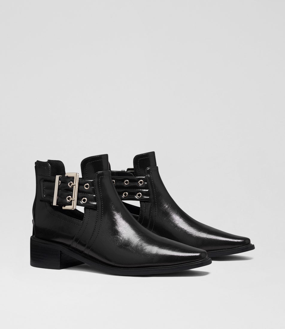 Baylee Black Ankle Boots