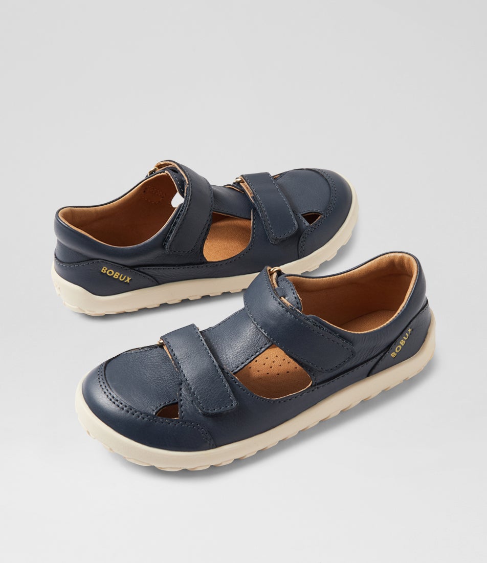 Kp Troop Navy Leather Sandals