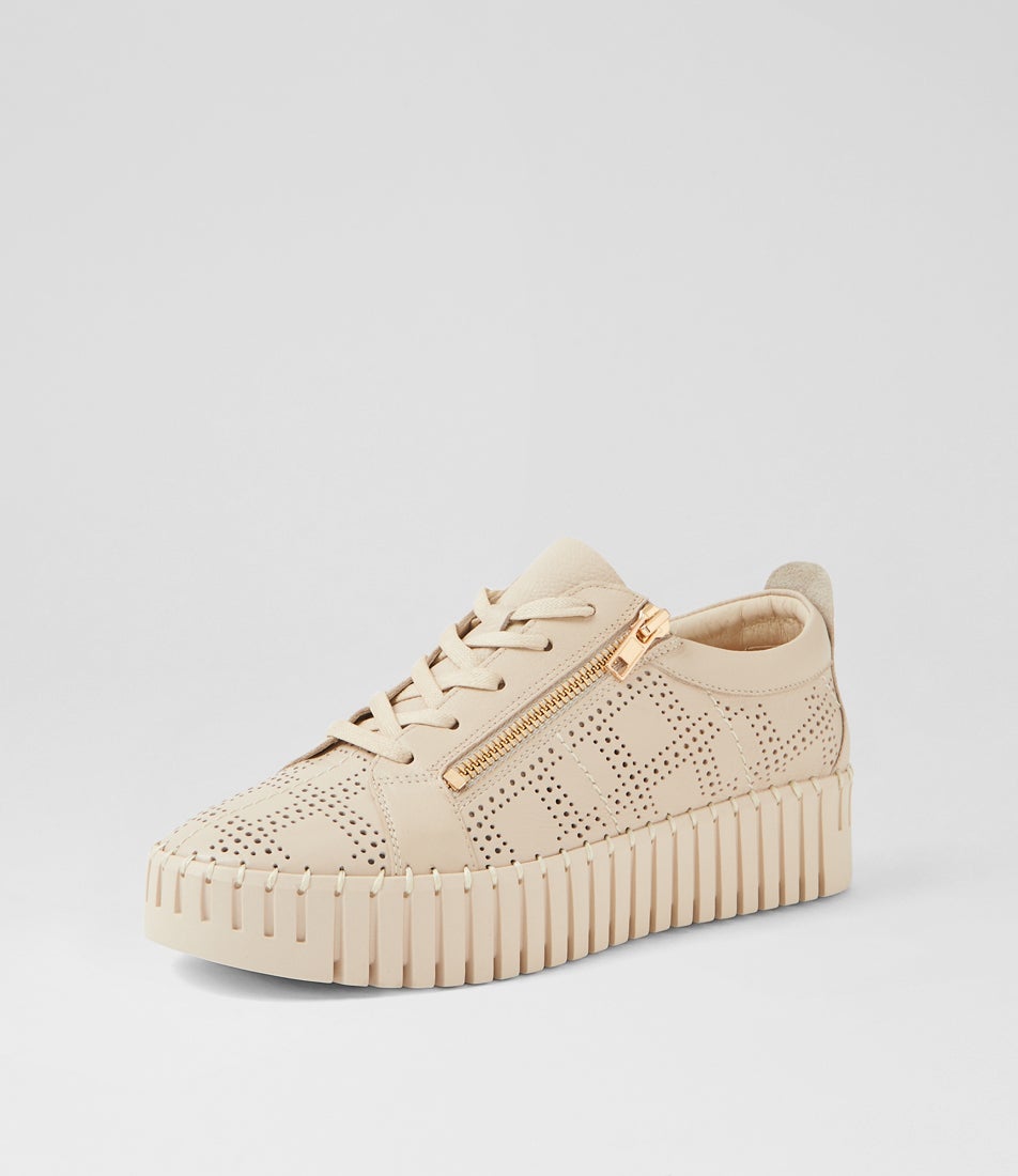 Bubblie Vanilla Leather Sneakers