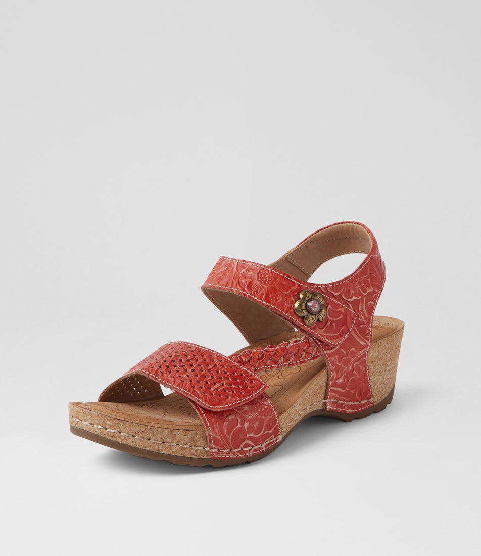 Jade Red Leather Sandals Jade Red Leather Sandals