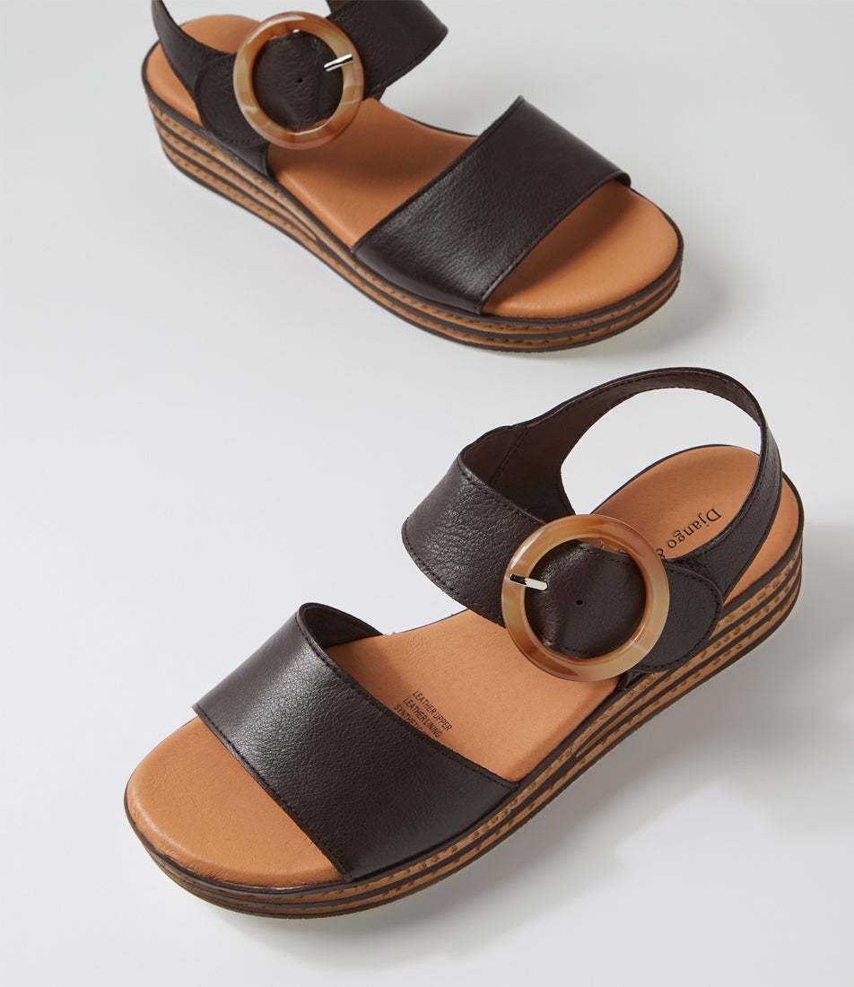 Cubbie Choc Leather Sandals
