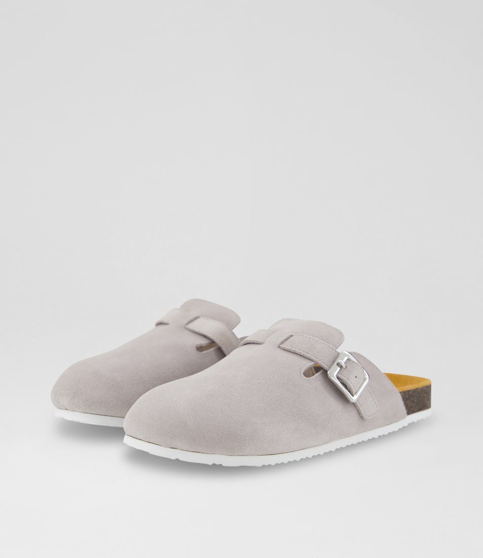 Frankie Junior Quiet Grey Leather Sandals