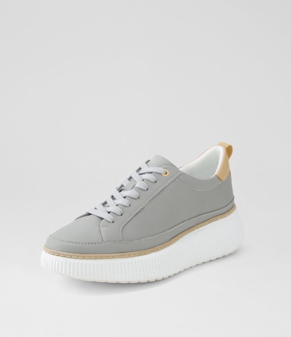Burst Dove Grey Latte Leather Sneakers