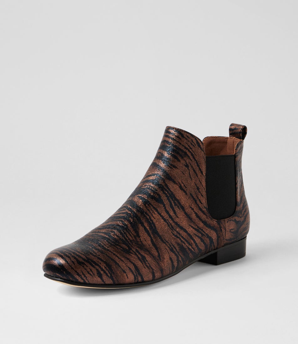 Endale Bronze Tiger Chelsea Boots