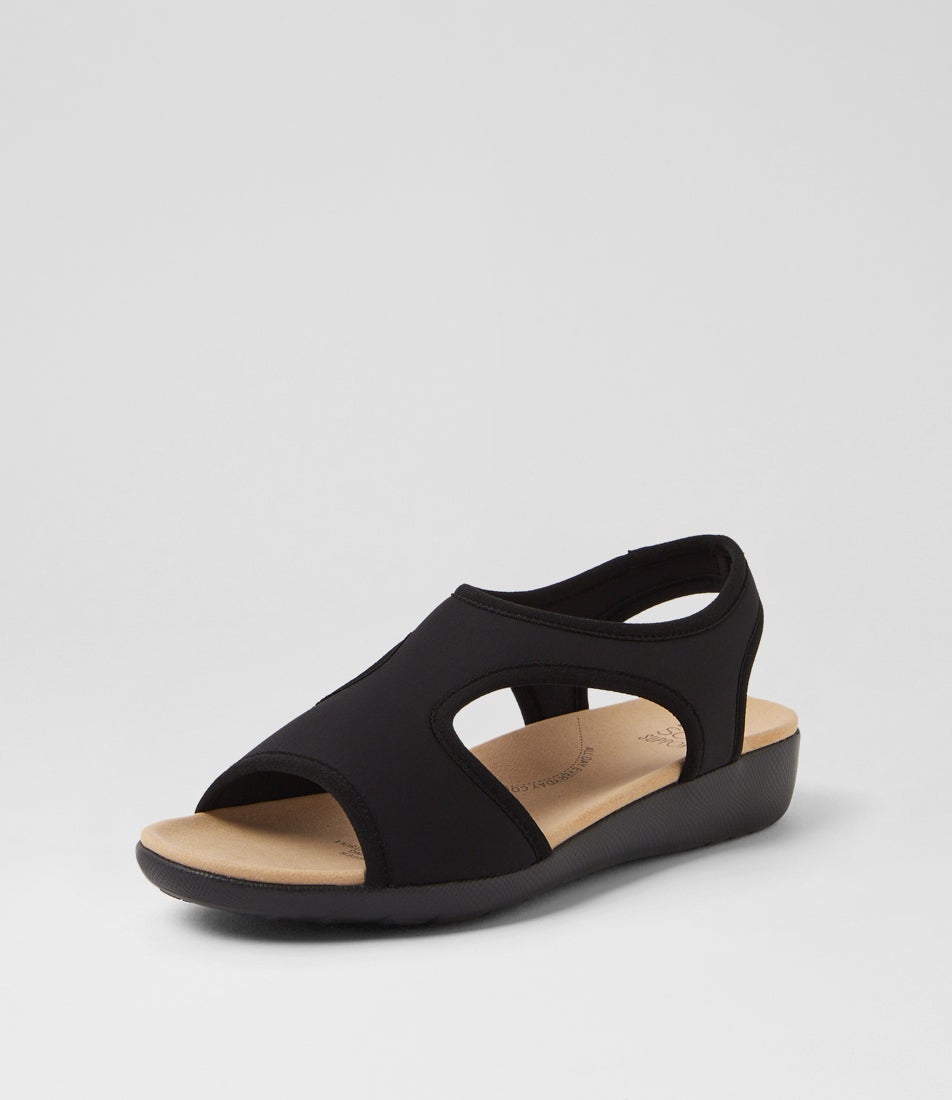 Ullahs W Black Neoprene Sandals