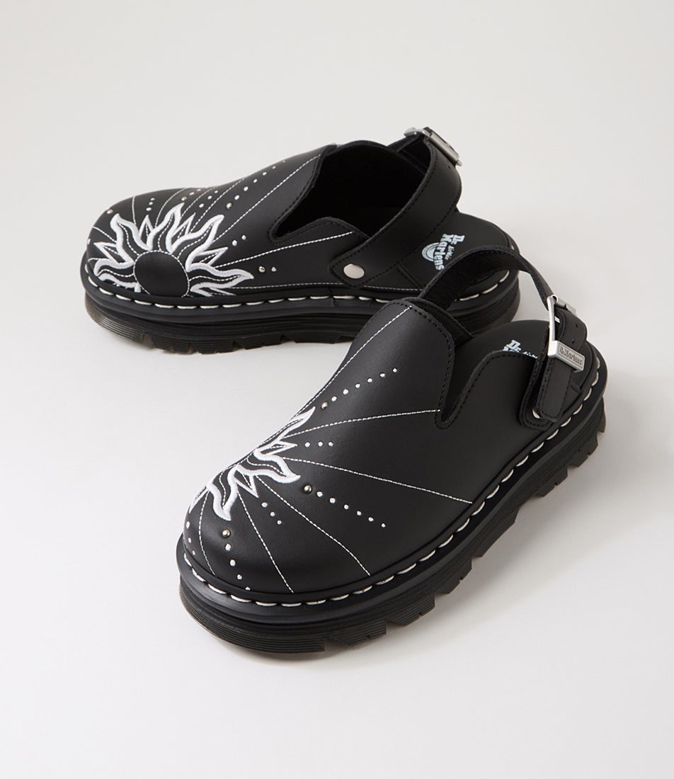 Zebzag Mule Black Genix Nappa Leather Mules