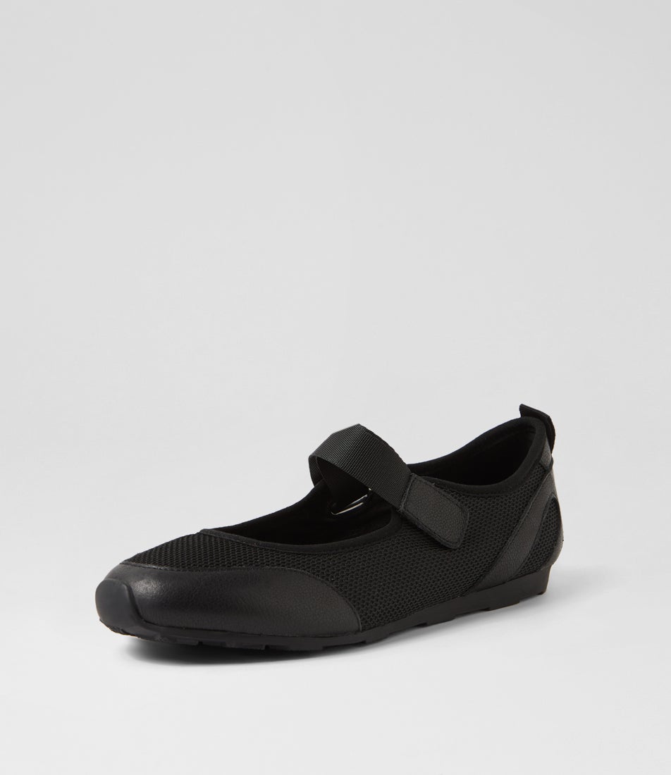 Mindee Black Multi Flat Shoes