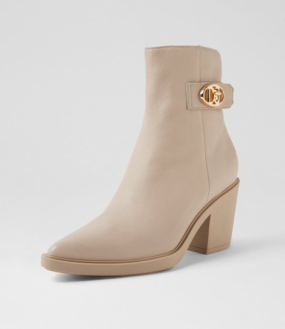 Learten Vanilla Leather Ankle Boots