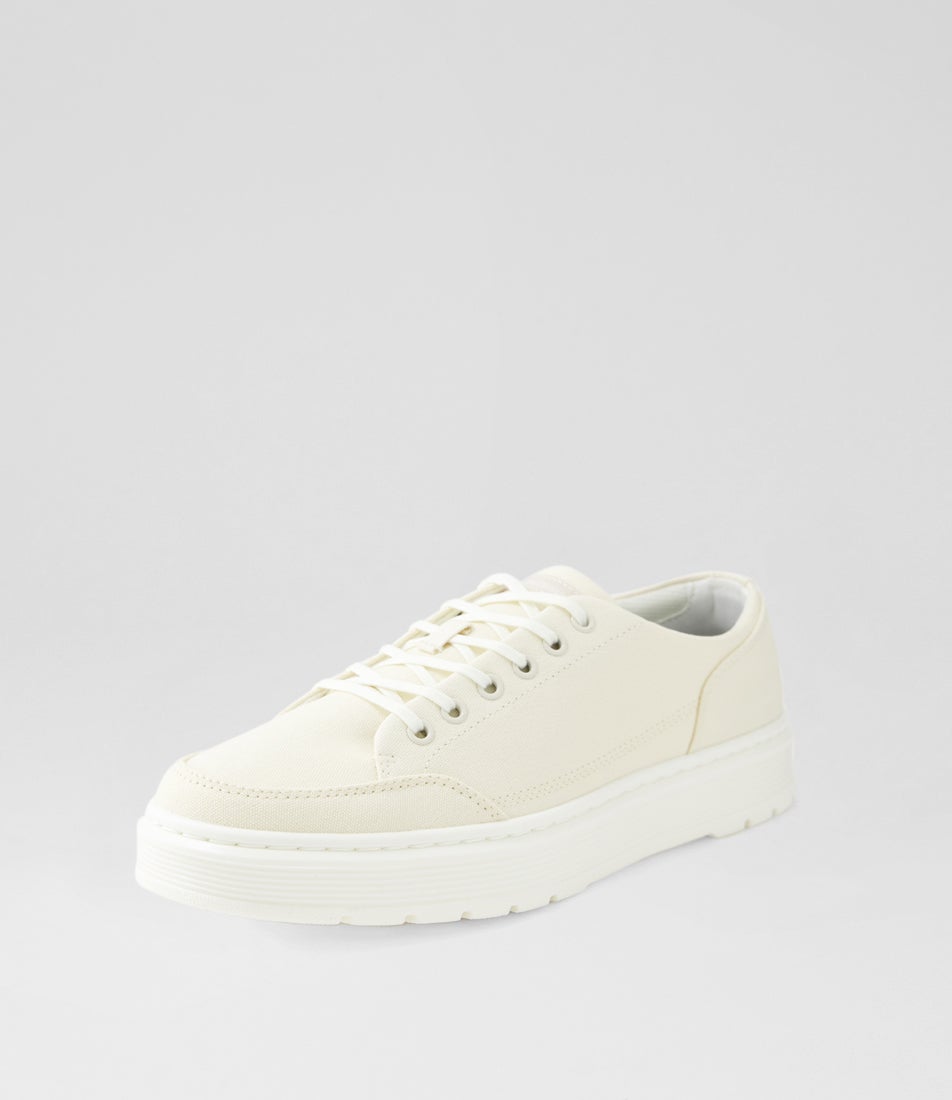Brookline Canvas 6 Tie Shoe Off White Canvas Sneakers
